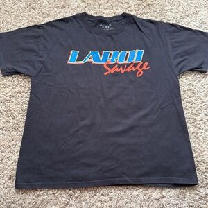 The Kid LAROI Savage Tour Graphic T-Shirt Mens XL Black Short Sleeve Cotton Tee
